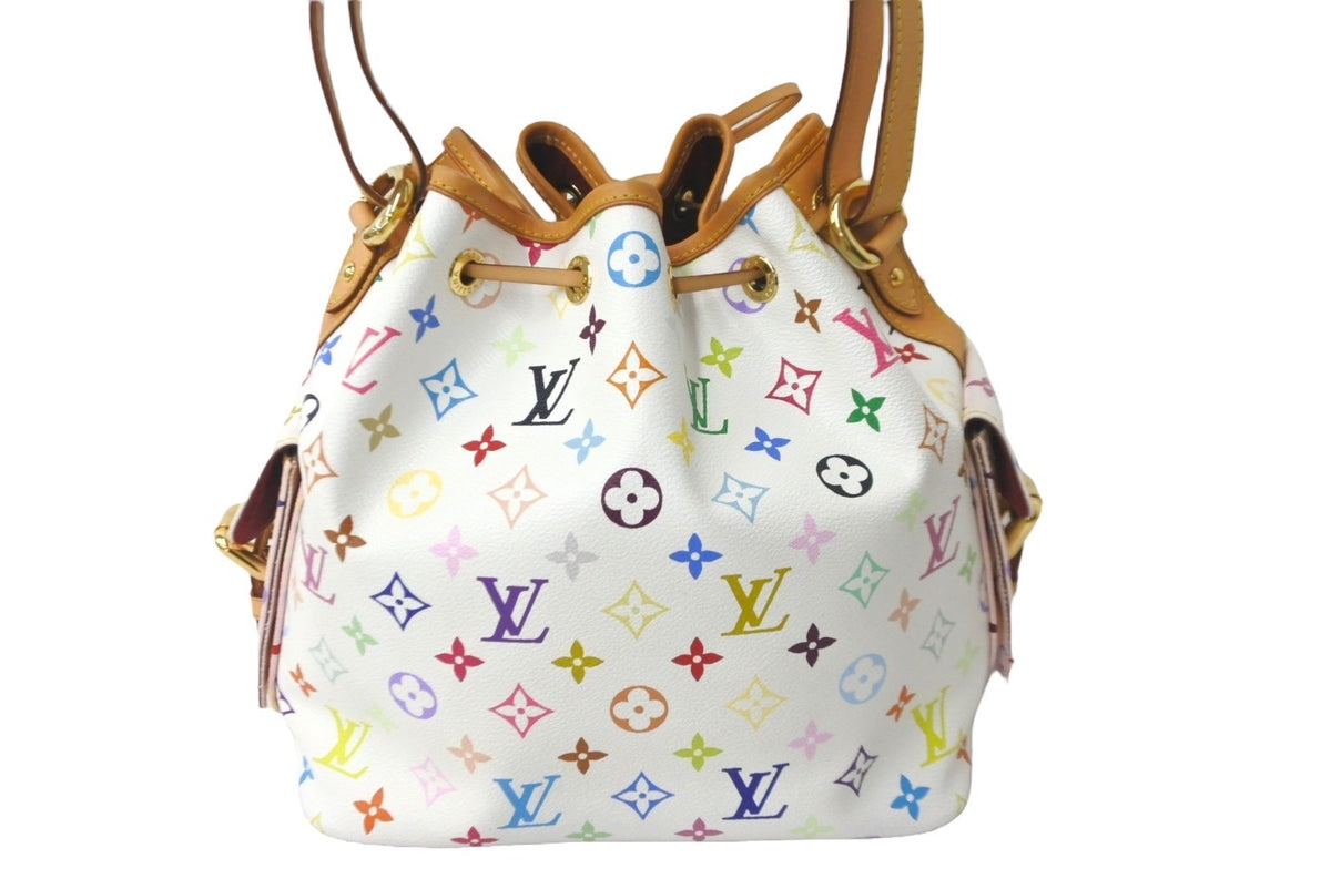 LOUIS VUITTON 村上隆デザイン プチノエ マルチカラー M42229 鮮烈な存在感。穂志もえかが魅せる｢ルイ・ヴィトン × 村上隆