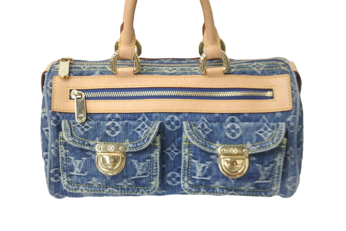 ［美品］ルイ・ヴィトン デニム ハンドバッグ 極美品 LOUIS VUITTON ルイヴィトン ハンドバッグ M95019 ネオ