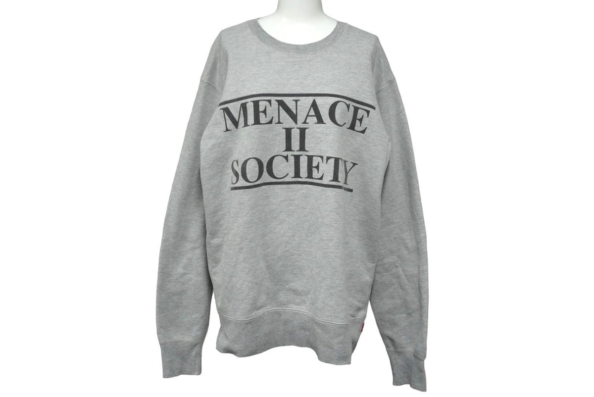 Supreme シュプリーム スウェット 14SS Menace II Society グレー