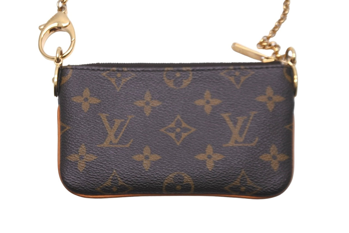 LOUIS VUITTON ルイヴィトン ポーチ ミニバッグ チェーン M60095 ポシェットミラPM ブラウン ゴールド金具 美品 中古  59131 – Casanova Vintage