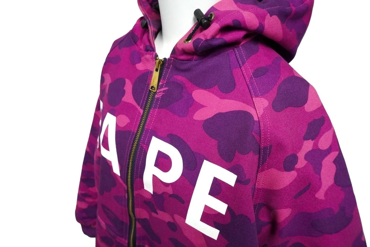 A BATHING APE アベイシングエイプ CARHARTT カーハート アクティブジャケット 1ST CAMO パープル サイズM 美品 中古  59567 – Casanova Vintage