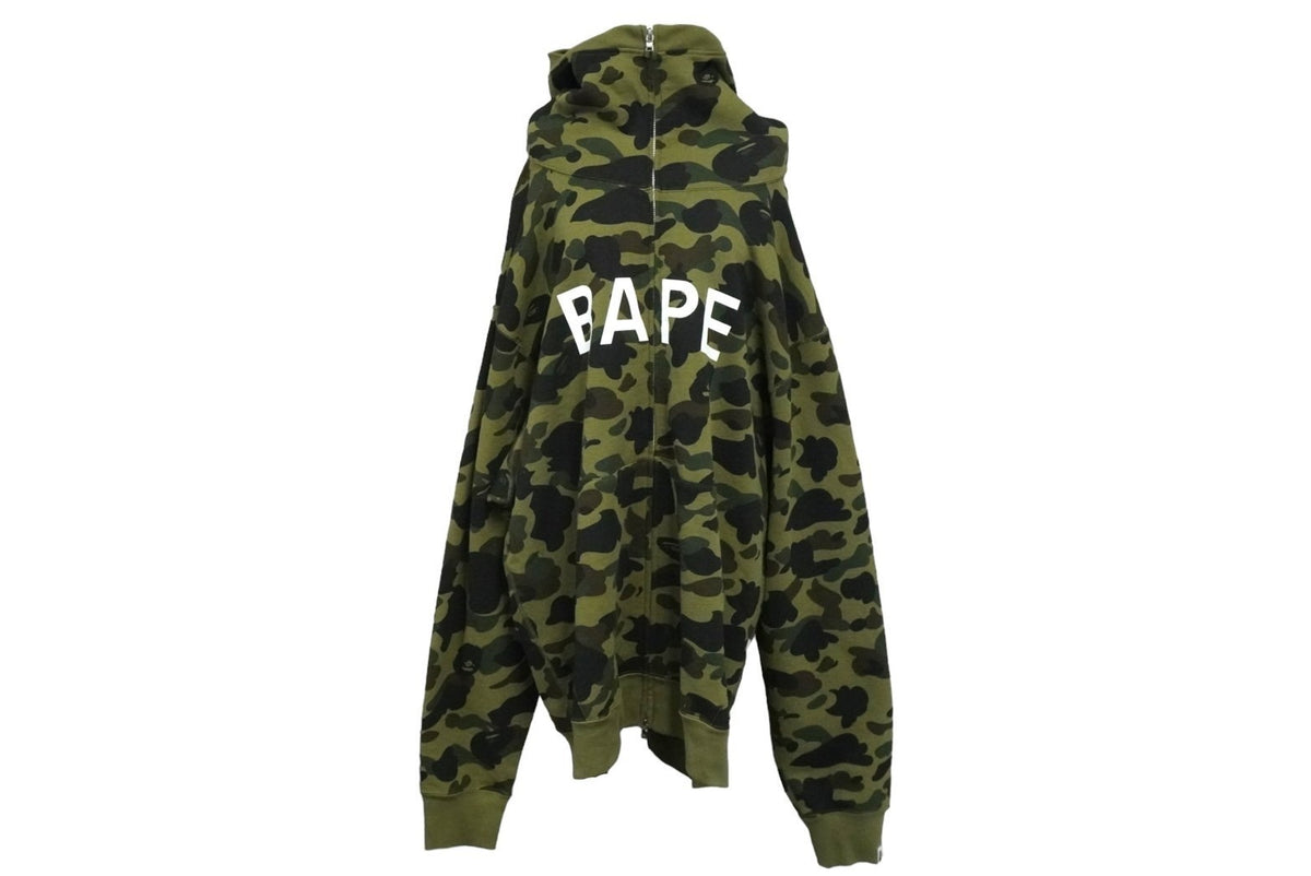 A BATHING APE アベイシングエイプ 1ST CAMO フルジップ パーカー グリーン コットン 3XL 001ZPJ301012M 美品  中古 59590 – Casanova Vintage