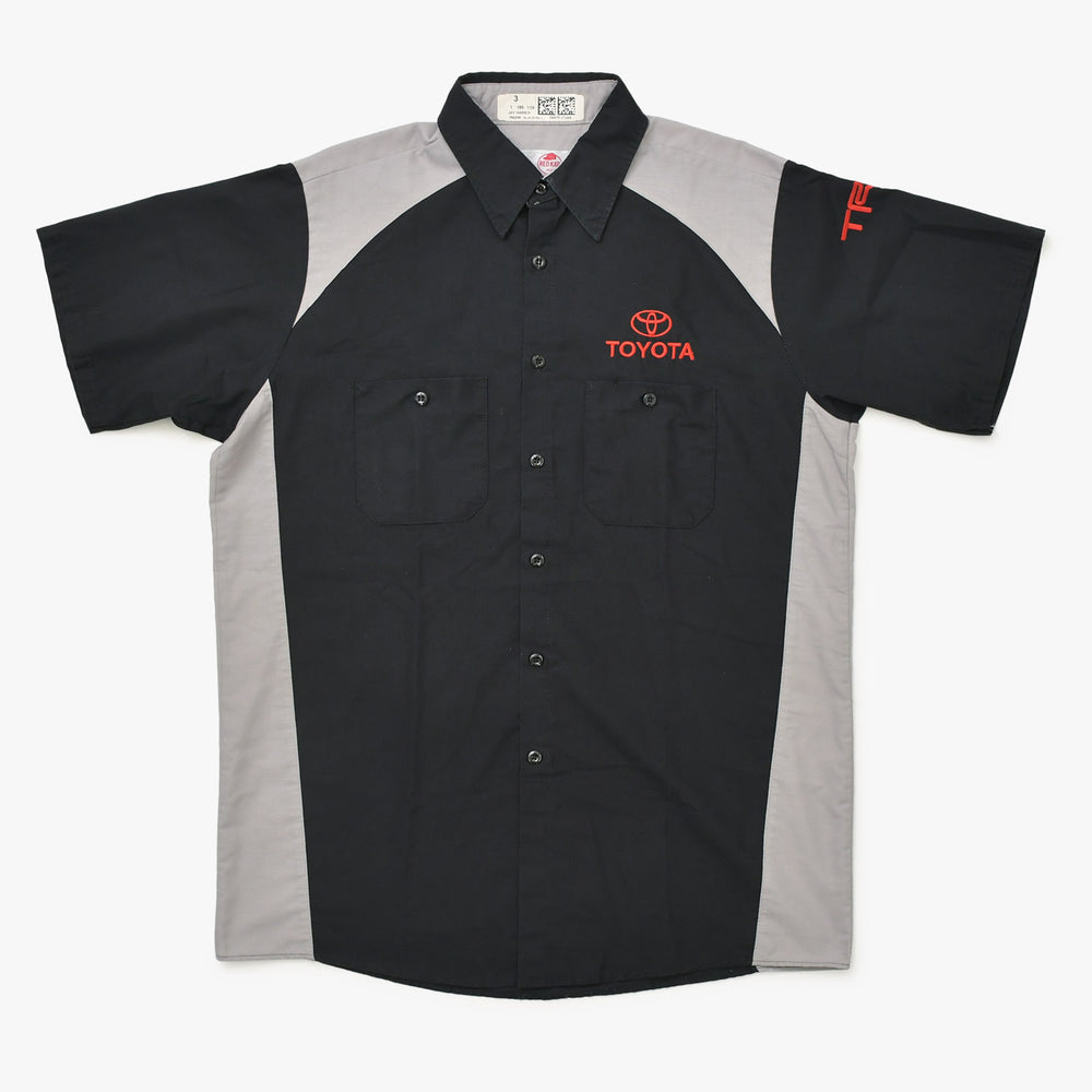 RED KAP WORK SHIRTS ワークシャツ TOYOTA トヨタ 半袖シャツ ブラック グレー ロゴTシャツ レッド美品 中古 4a000025