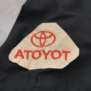 RED KAP WORK SHIRTS Work Shirt TOYOTA Short Sleeve Shirt Black Gray Logo T-shirt Red Good Condition Used 4a000025