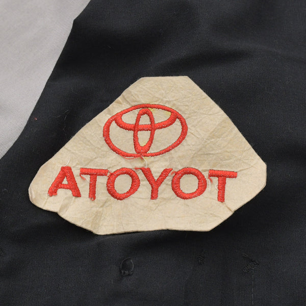 RED KAP WORK SHIRTS Work Shirt TOYOTA Short Sleeve Shirt Black Gray Logo T-shirt Red Good Condition Used 4a000025