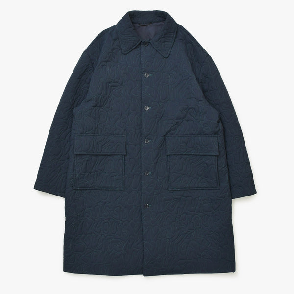 LOUIS VUITTON Coat Quilted RM231M RO2 HOC11E Navy Nylon Good Condition Used 4a000029