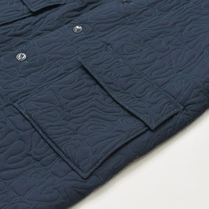 LOUIS VUITTON Coat Quilted RM231M RO2 HOC11E Navy Nylon Good Condition Used 4a000029
