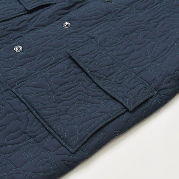 LOUIS VUITTON Coat Quilted RM231M RO2 HOC11E Navy Nylon Good Condition Used 4a000029