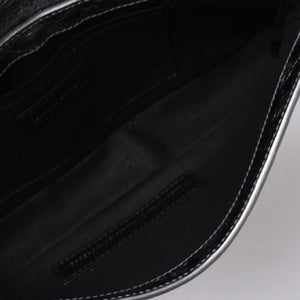 極美品 BALENCIAGA バレンシアガ ル カーゴル スリングバッグ シルバー メタリック 77 1640 レザー ワンショルダーバッグ 77160 8103 N 643888 4a000037