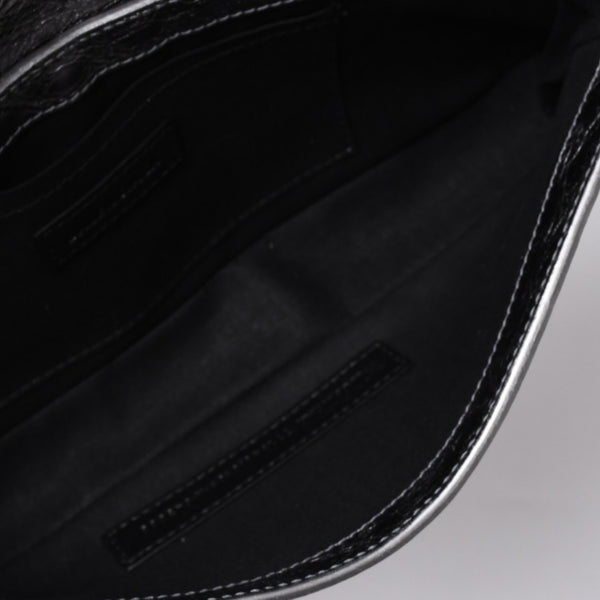 極美品 BALENCIAGA バレンシアガ ル カーゴル スリングバッグ シルバー メタリック 77 1640 レザー ワンショルダーバッグ 77160 8103 N 643888 4a000037
