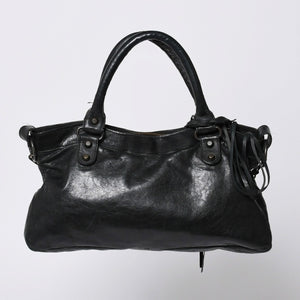 BALENCIAGA LE CITY FIRST The First 2WAY Bag 103208 Leather Black Good Condition Used 4a000046