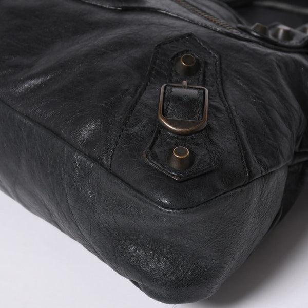 BALENCIAGA LE CITY FIRST The First 2WAY Bag 103208 Leather Black Good Condition Used 4a000046