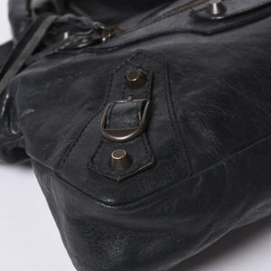BALENCIAGA LE CITY FIRST The First 2WAY Bag 103208 Leather Black Good Condition Used 4a000046
