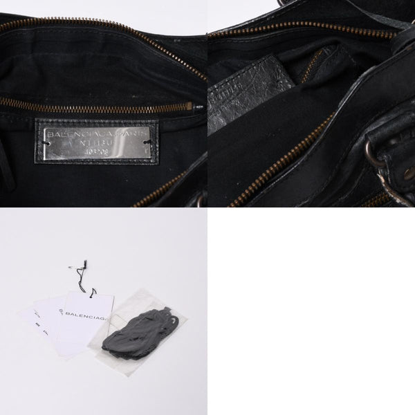 BALENCIAGA LE CITY FIRST The First 2WAY Bag 103208 Leather Black Good Condition Used 4a000046