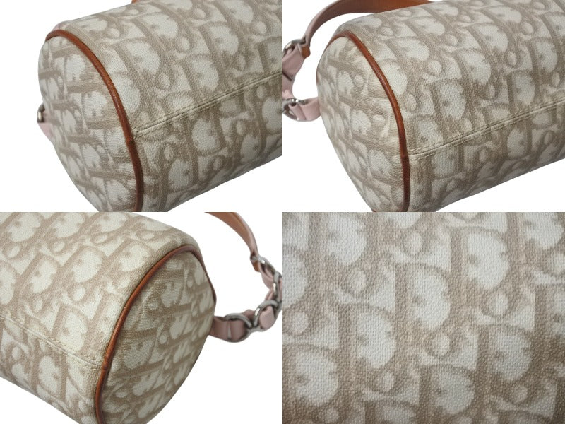 Dior ディオール トロッター ハンドバッグ ベージュ ロゴ チャーム Dior ディオール トロッター ハンドバッグ ベージュ ロゴ チャーム