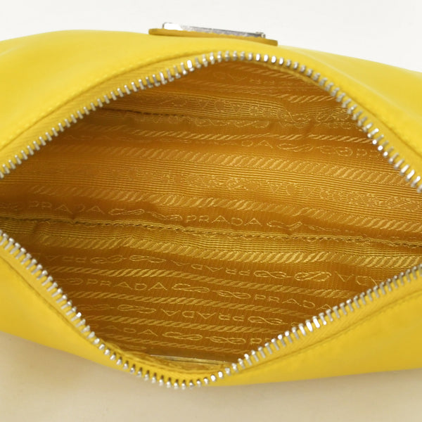 PRADA Shoulder Bag Shoulder Bag Re-Edition 2005 Re-Nylon Nylon 2WAY Bag Yellow Good Condition Used 4a000272