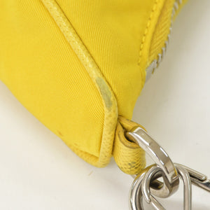 PRADA Shoulder Bag Shoulder Bag Re-Edition 2005 Re-Nylon Nylon 2WAY Bag Yellow Good Condition Used 4a000272