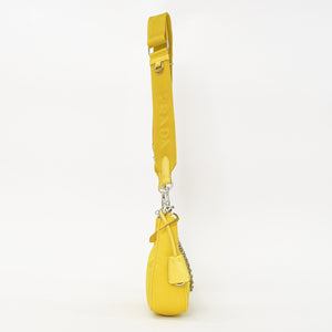 PRADA Shoulder Bag Shoulder Bag Re-Edition 2005 Re-Nylon Nylon 2WAY Bag Yellow Good Condition Used 4a000272