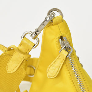 PRADA Shoulder Bag Shoulder Bag Re-Edition 2005 Re-Nylon Nylon 2WAY Bag Yellow Good Condition Used 4a000272