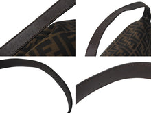 画像をギャラリービューアに読み込む, FENDI フェンディ ズッカ柄 マンマバケット ワンショルダーバッグ ブラウン キャンバス レザー シルバー金具 ロゴ 美品 中古 4b000296