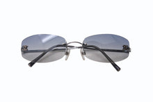 画像をギャラリービューアに読み込む, 極美品 CHANEL シャネル ココマーク サングラス リムレス 4002 ブルー グラデーション 小物 メガネ アイウェア 54☐19 130 美品 中古 4b000326