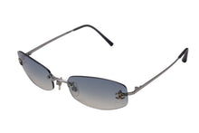 画像をギャラリービューアに読み込む, 極美品 CHANEL シャネル ココマーク サングラス リムレス 4002 ブルー グラデーション 小物 メガネ アイウェア 54☐19 130 美品 中古 4b000326