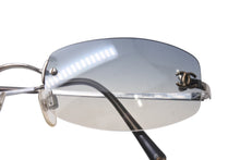 画像をギャラリービューアに読み込む, 極美品 CHANEL シャネル ココマーク サングラス リムレス 4002 ブルー グラデーション 小物 メガネ アイウェア 54☐19 130 美品 中古 4b000326