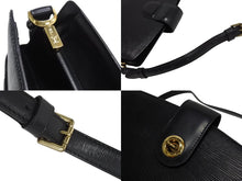 画像をギャラリービューアに読み込む, LOUIS VUITTON ルイヴィトン サックソウ ショルダーバッグ M80161 ブラック エピレザー マッドブラック金具 美品 中古 4b003417