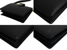 画像をギャラリービューアに読み込む, LOUIS VUITTON ルイヴィトン サックソウ ショルダーバッグ M80161 ブラック エピレザー マッドブラック金具 美品 中古 4b003417