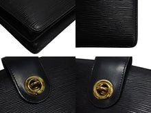 画像をギャラリービューアに読み込む, LOUIS VUITTON ルイヴィトン サックソウ ショルダーバッグ M80161 ブラック エピレザー マッドブラック金具 美品 中古 4b003417
