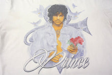 画像をギャラリービューアに読み込む, VINTAGE ヴィンテージ PRINCE プリンス フォト 半袖Tシャツ ビートに抱かれて コットン ホワイト サイズ3XL 良品 中古 4b000369