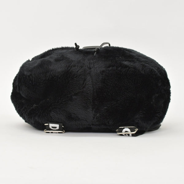 DOLCE & GABBANA Dolce & Gabbana Faux Fur Rucksack Black Good Condition Used 4a000371