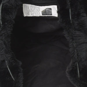 DOLCE & GABBANA Dolce & Gabbana Faux Fur Rucksack Black Good Condition Used 4a000371
