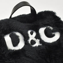 画像をギャラリービューアに読み込む, DOLCE＆GABBANA ドルチェ＆ガッバーナ フェイクファー リュックサック ブラック 美品 中古 4a000371