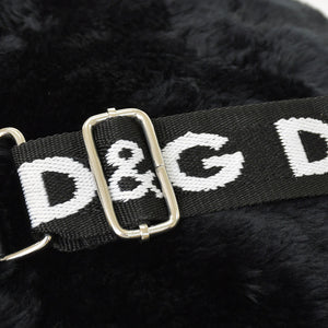 DOLCE & GABBANA Dolce & Gabbana Faux Fur Rucksack Black Good Condition Used 4a000371