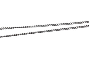 CHANEL Necklace Coco Mark Weight approx. 5.0g Total length approx. 47.5cm Rhinestone Metal Silver Good Condition Used 4b000372