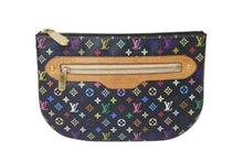 画像をギャラリービューアに読み込む, LOUIS VUITTON ルイヴィトン モノグラム マルチカラー ポシェットGM ポーチ M60030 MI0056 ブラック 良品 中古 4b000039