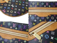 画像をギャラリービューアに読み込む, LOUIS VUITTON ルイヴィトン モノグラム マルチカラー ポシェットGM ポーチ M60030 MI0056 ブラック 良品 中古 4b000039