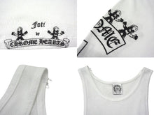 画像をギャラリービューアに読み込む, CHROME HEARTS クロムハーツ OLD FOTI SIDE LOGO TANK TOP サイドロゴタンクトップ ヴァーティカルロゴ プリント ホワイト L 美品 中古 4b000405