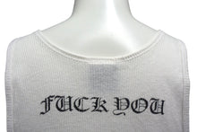 画像をギャラリービューアに読み込む, CHROME HEARTS クロムハーツ DAGGER ダガープリント バックホースシュー タンクトップ ホワイト コットン サイズM 美品 中古 4b000407