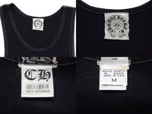 画像をギャラリービューアに読み込む, CHROME HEARTS クロムハーツ FOTI MAHALIA フォティ マハリア バックプリント タンクトップ レッド ブラック サイズM 美品 中古 4b000411