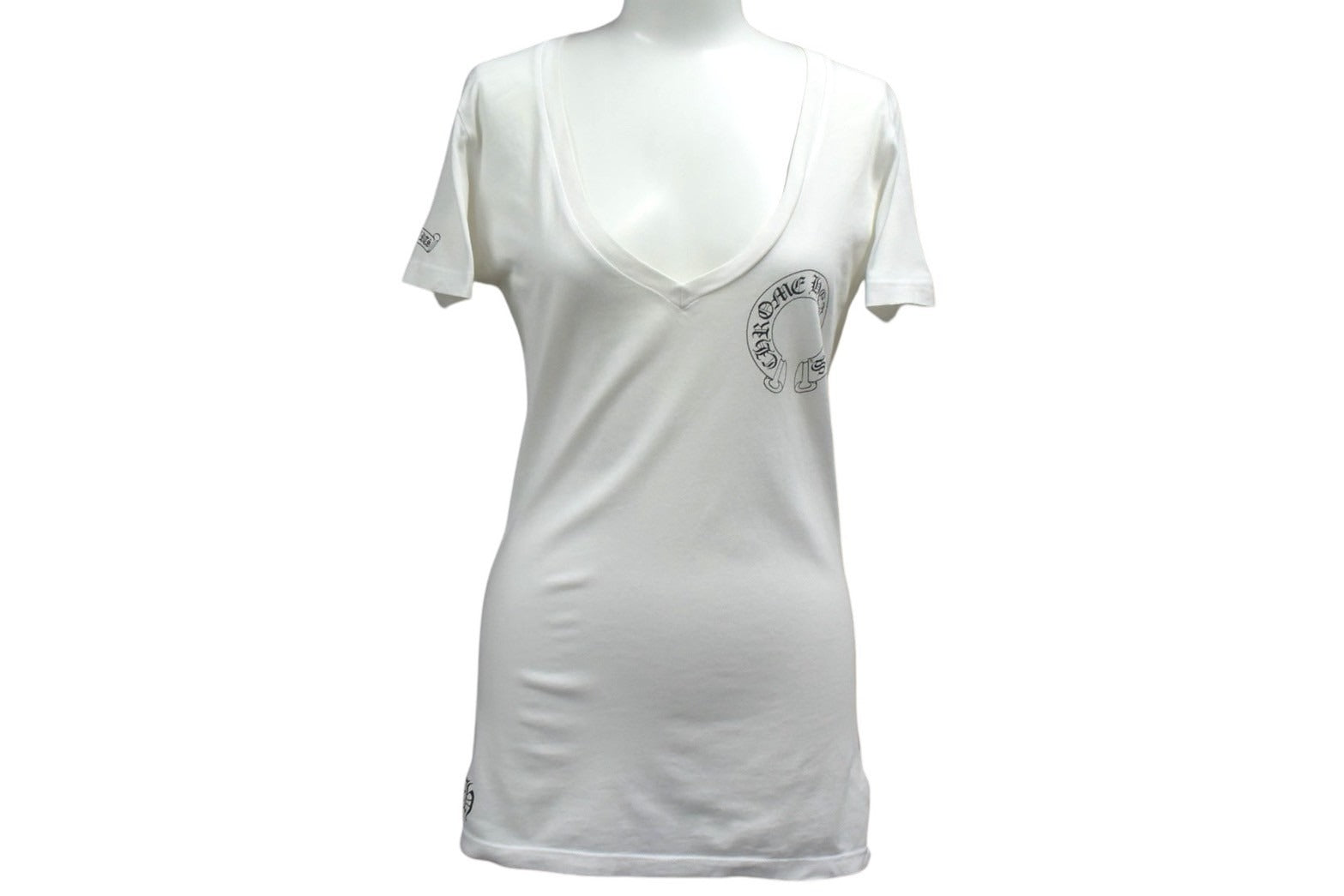 Chrome Hearts ホワイト VネックTシャツ S 【公式通販】