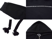 Load image into Gallery viewer, CHROME HEARTS クロムハーツ ジップアップパーカー フーディー サイズM 袖ロゴ CHプラス ダガージップ ブラック 美品 中古 4b000463