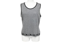 画像をギャラリービューアに読み込む, Christian Dior クリスチャンディオール CDロゴライン タンクトップ グレー レーヨン KWP7L1209 サイズL 美品 中古 4b000480