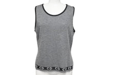 画像をギャラリービューアに読み込む, Christian Dior クリスチャンディオール CDロゴライン タンクトップ グレー レーヨン KWP7L1209 サイズL 美品 中古 4b000480