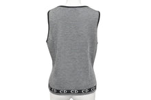 画像をギャラリービューアに読み込む, Christian Dior クリスチャンディオール CDロゴライン タンクトップ グレー レーヨン KWP7L1209 サイズL 美品 中古 4b000480