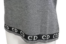 画像をギャラリービューアに読み込む, Christian Dior クリスチャンディオール CDロゴライン タンクトップ グレー レーヨン KWP7L1209 サイズL 美品 中古 4b000480