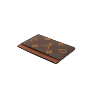 Very good condition LOUIS VUITTON Porte Carte Sample Card Case M61733 Monogram Canvas Brown Used 4a000711