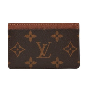 Very good condition LOUIS VUITTON Porte Carte Sample Card Case M61733 Monogram Canvas Brown Used 4a000711