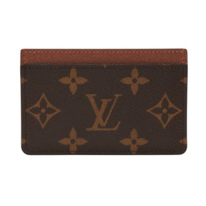 Very good condition LOUIS VUITTON Porte Carte Sample Card Case M61733 Monogram Canvas Brown Used 4a000711